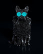 Prizma Cool Schwarze Katze Dekorative Tischdekoration 13CM