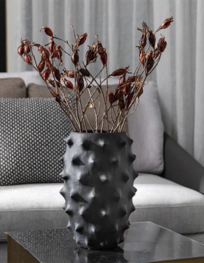 Espinho Stachelige Vase Groß 25 CM Hartplastik 2er-Set Dekorative Moderne Vase