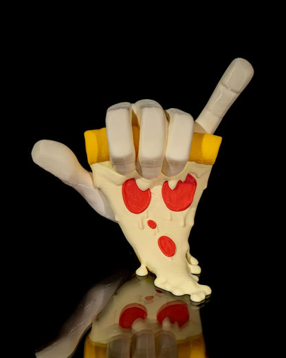 Ninja Turtles Pizzastück bemalte Figur italienische Pizza Desktop-Dekoration O