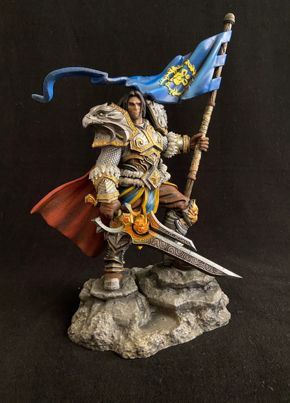 World of Warcraft Varian Wrynn Figur WOW Varian Wrynn Objekt 25CM Groß