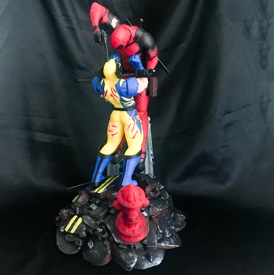 Wolverine Vs. Deadpool Objekt Wolverine Figur Deadpool Figur Marvel Figuren 25CM B