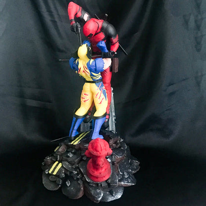 Wolverine Vs. Deadpool Objekt Wolverine Figur Deadpool Figur Marvel Figuren 25CM B