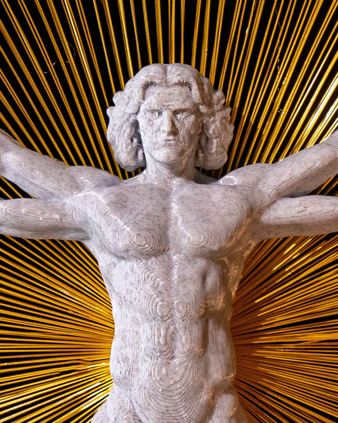 Leonardo Da Vinci Vitruvianischer Mann Dekorationsobjekt 21CM