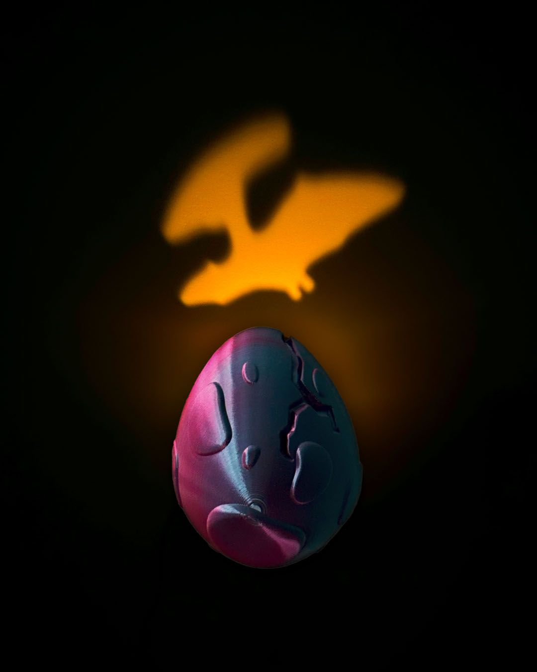 Dinosaurierlampe Dinosaurier-Ei Wandleuchte Groß 18CM