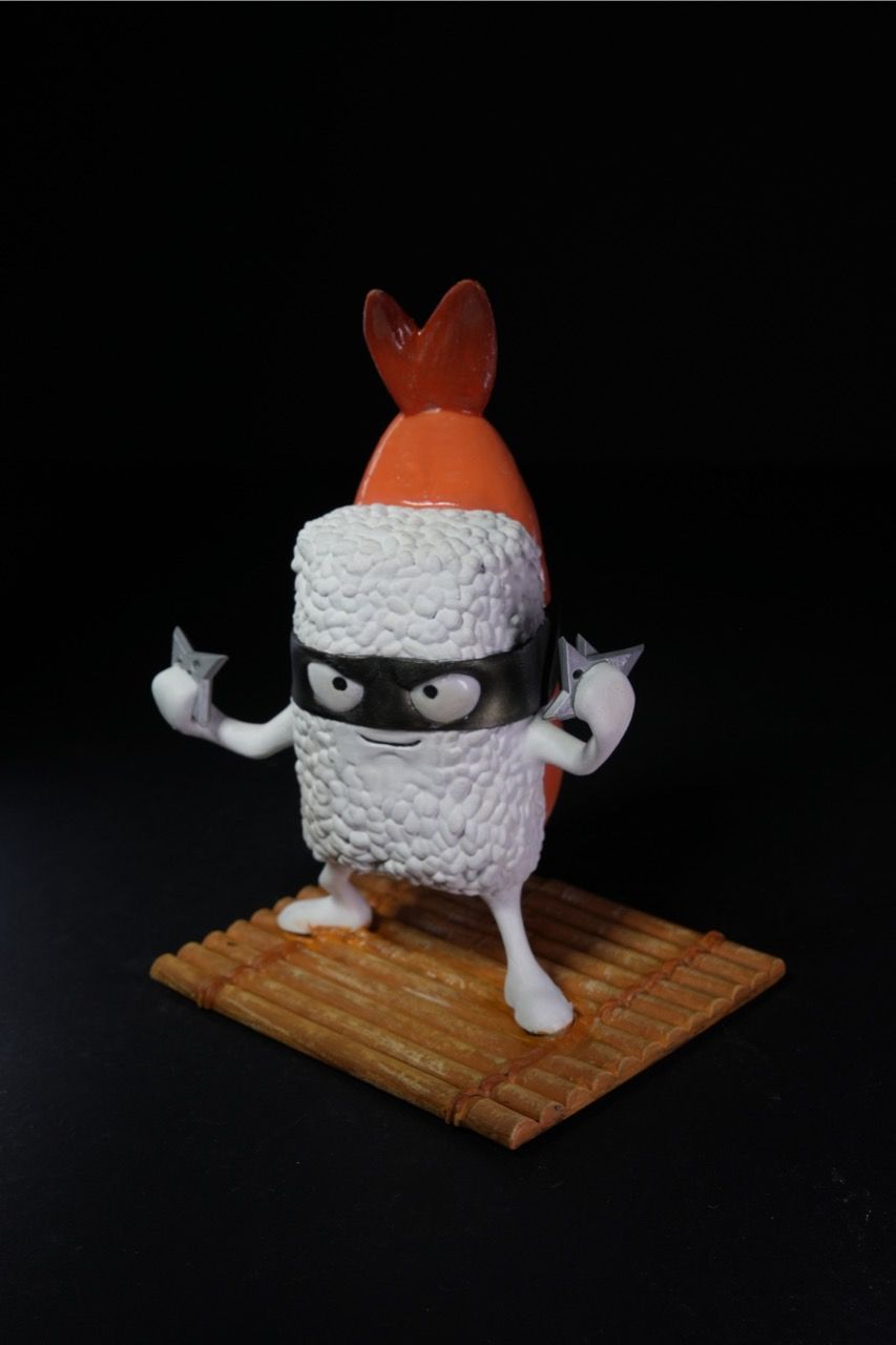 Japanischer Ninja-Sushi-Charakter Tunatello Makilangelo Desktop-Deko-Figur