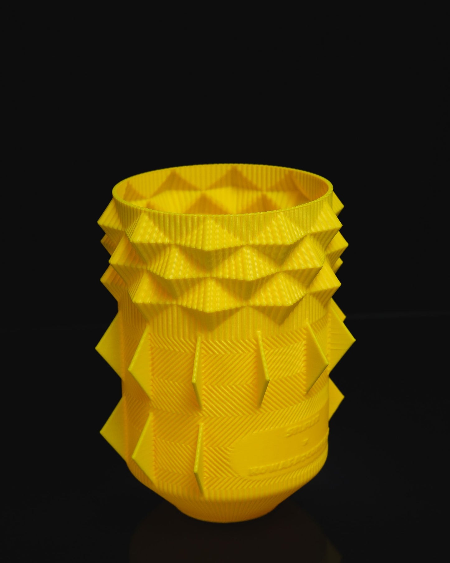 Tiki Dekorative Gesicht Gelbe Totem Vase