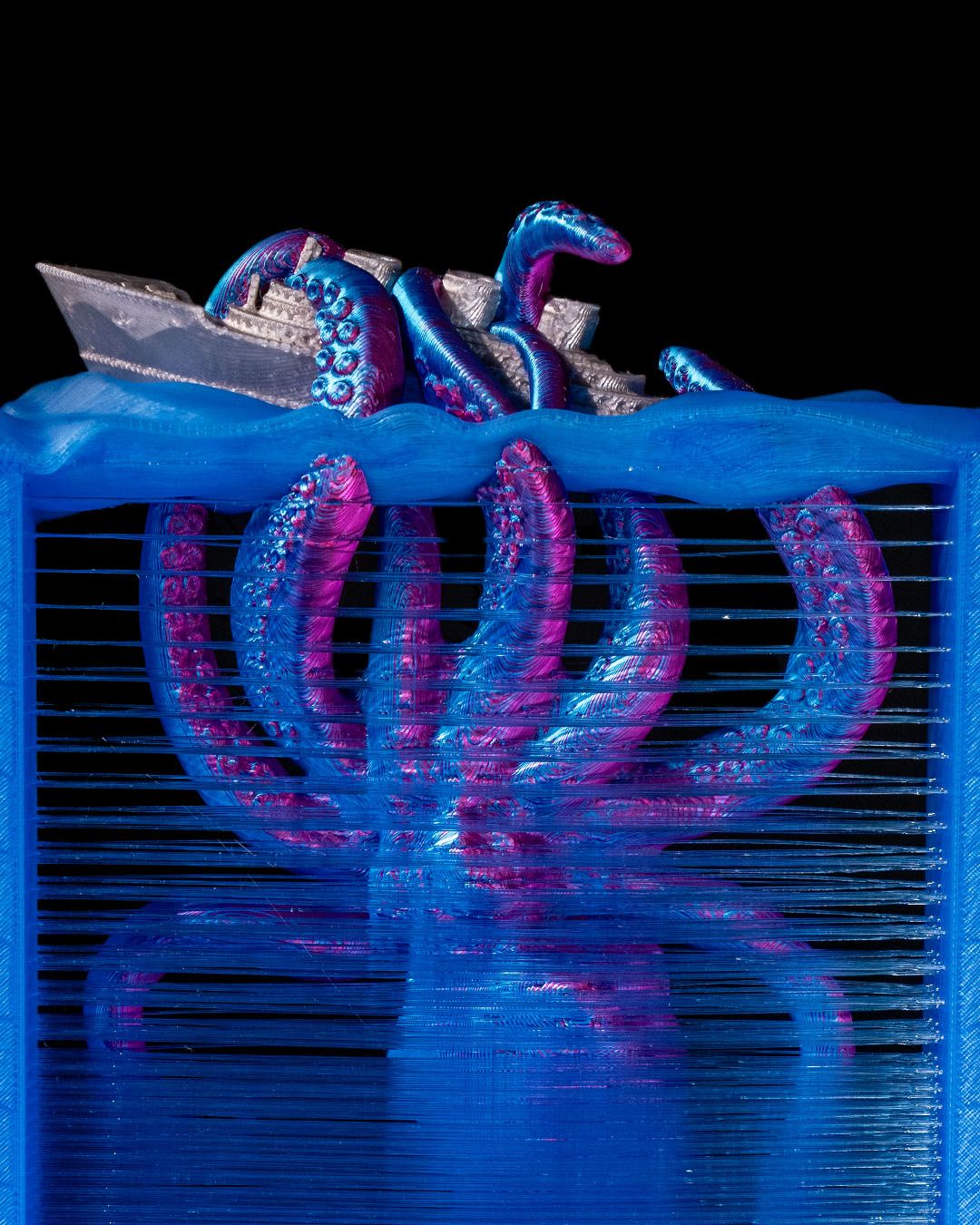 Titanic Schiffswrack Kraken Dekoration 16CM