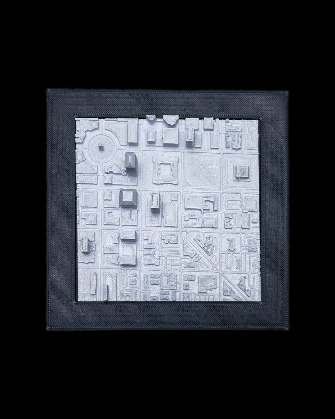 Indianapolis 3D-Stadtsilhouette, dekoratives, minimalistisches Wandbild Indiana