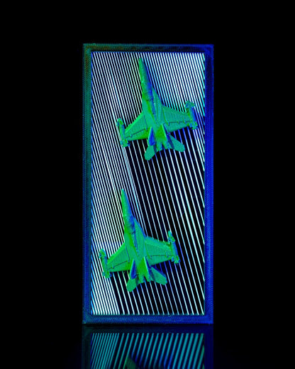 Dekorative Jetflugzeuge, Kampfflugzeuge, 3D Deko-Objekt 16CM