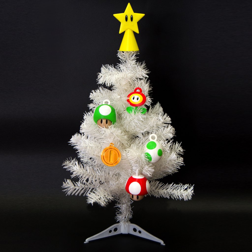 Super Mario Weihnachtsbaumschmuck-Set Super Mario Weihnachtsdeko 7-teilig