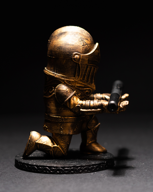 Medieval Knight Pen Holder Desktop Decorative Object