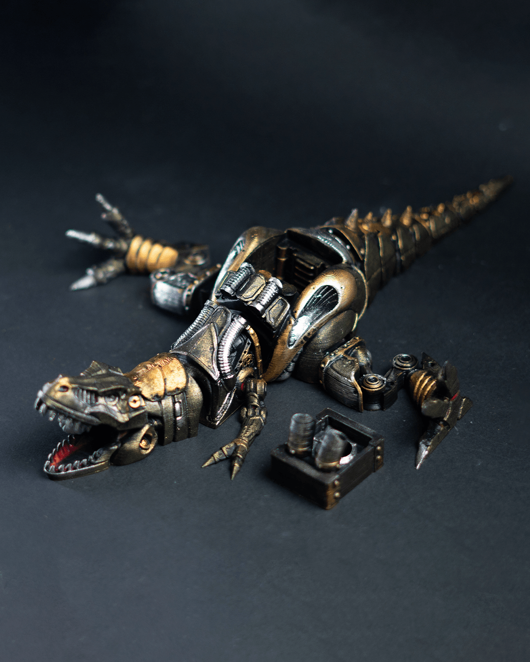 Jurassic Park Bewegliches T-Rex Dinosaurier Spielzeug Steampunk Bewegliches Spielzeug Dinosaurier