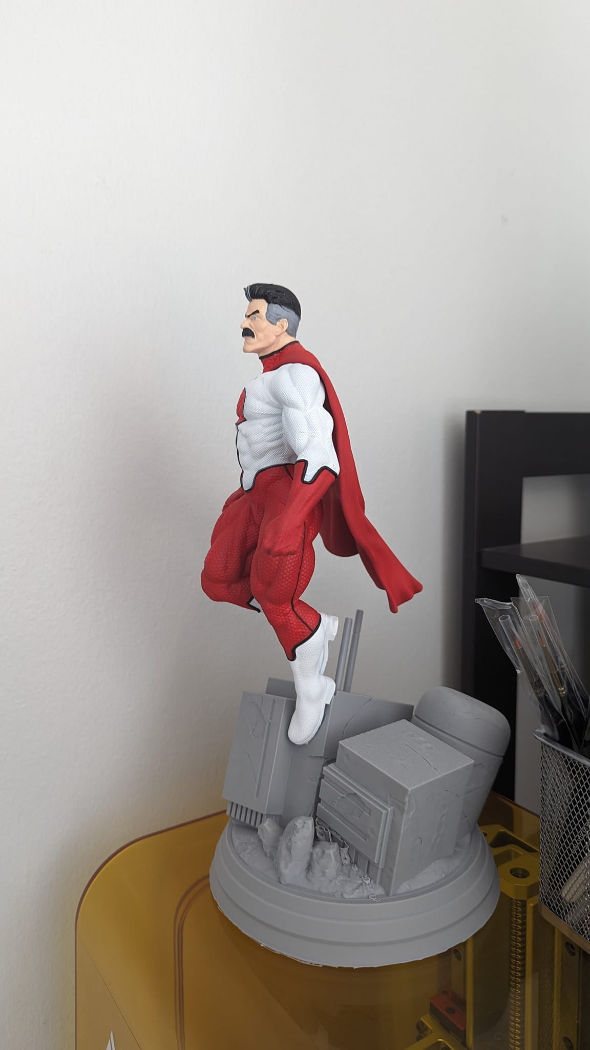 Invincible Omni Man Bemalte Figur Nowl-Ahn Figur Groß 25CM