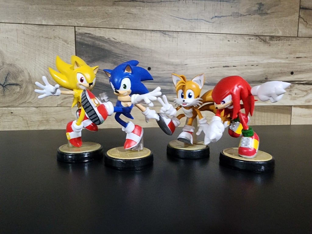 Sonic Team Sonic 4er-Set (je 13 cm) Figurenset Spielzeug
