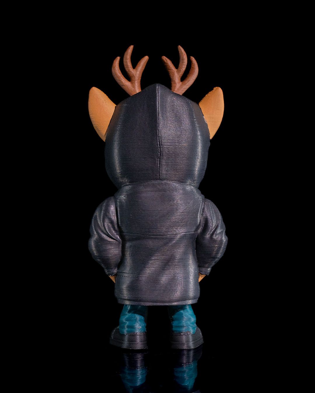 Rentier Objekt Weihnachtsdeko Gangster Rudolph Objekt 10CM