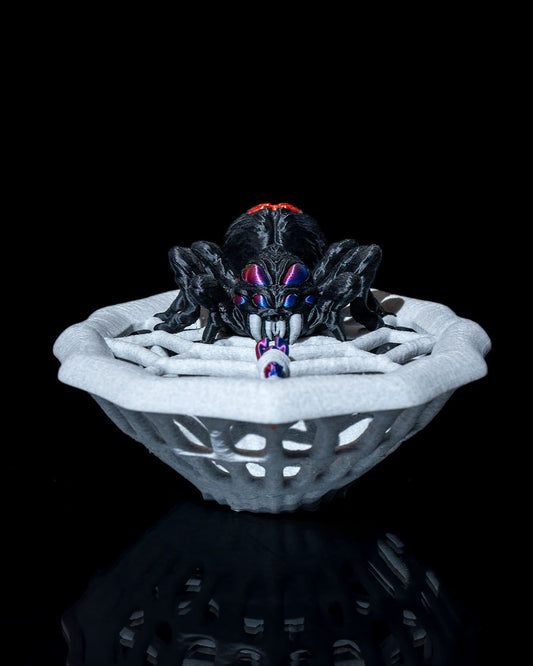 Halloween Örümcek Şeker Kasesi Cadılar Bayramı Örümcek Şekerlik 18CM
