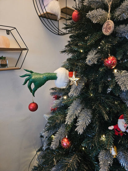 Hinterhältiger Grinch Weihnachtsdeko Grinch Hand Tannenbaumschmuck