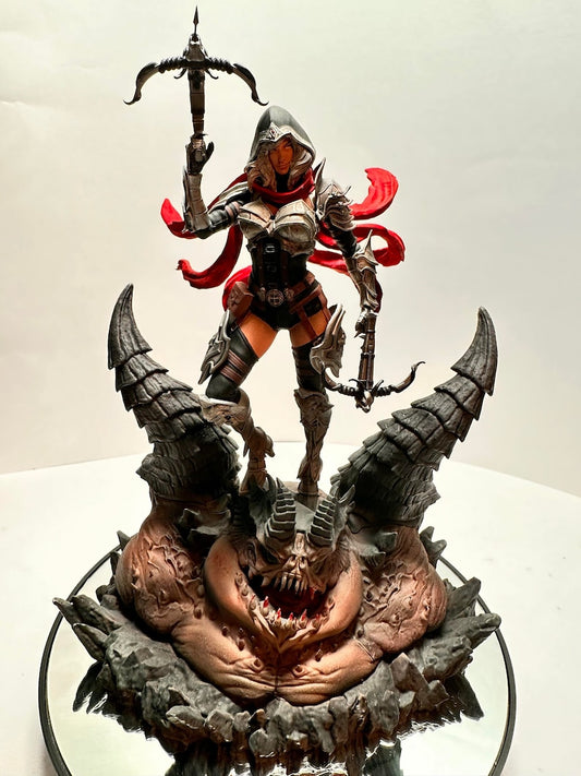Warcraft Demon Hunter Girl Figure WOW Demon Hunter Figure Large Size 25CM