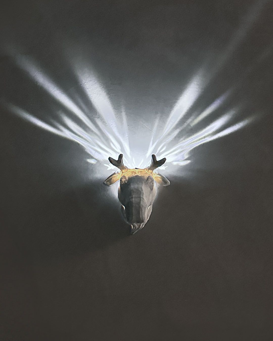 Hirsch Elegante Wandlampe Applikation (20 CM HOCH)