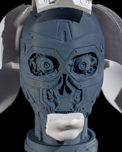 Weltraum-Ära Roboter-Anatomie-Büste, zerlegt, 15cm