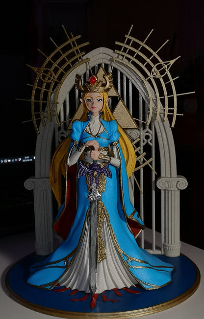 Prinzessin Zelda Bemalte Figur Prinzessin Zelda Figur Groß 25CM