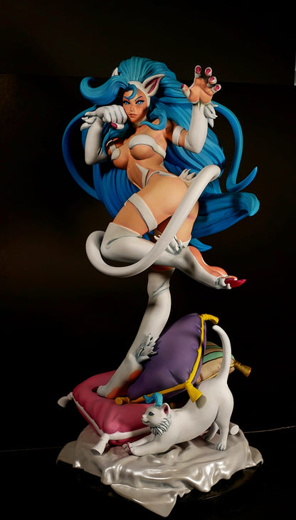 Darkstalkers Felicia Rosemary Bemalte Figur Felicia Figur Groß 20CM