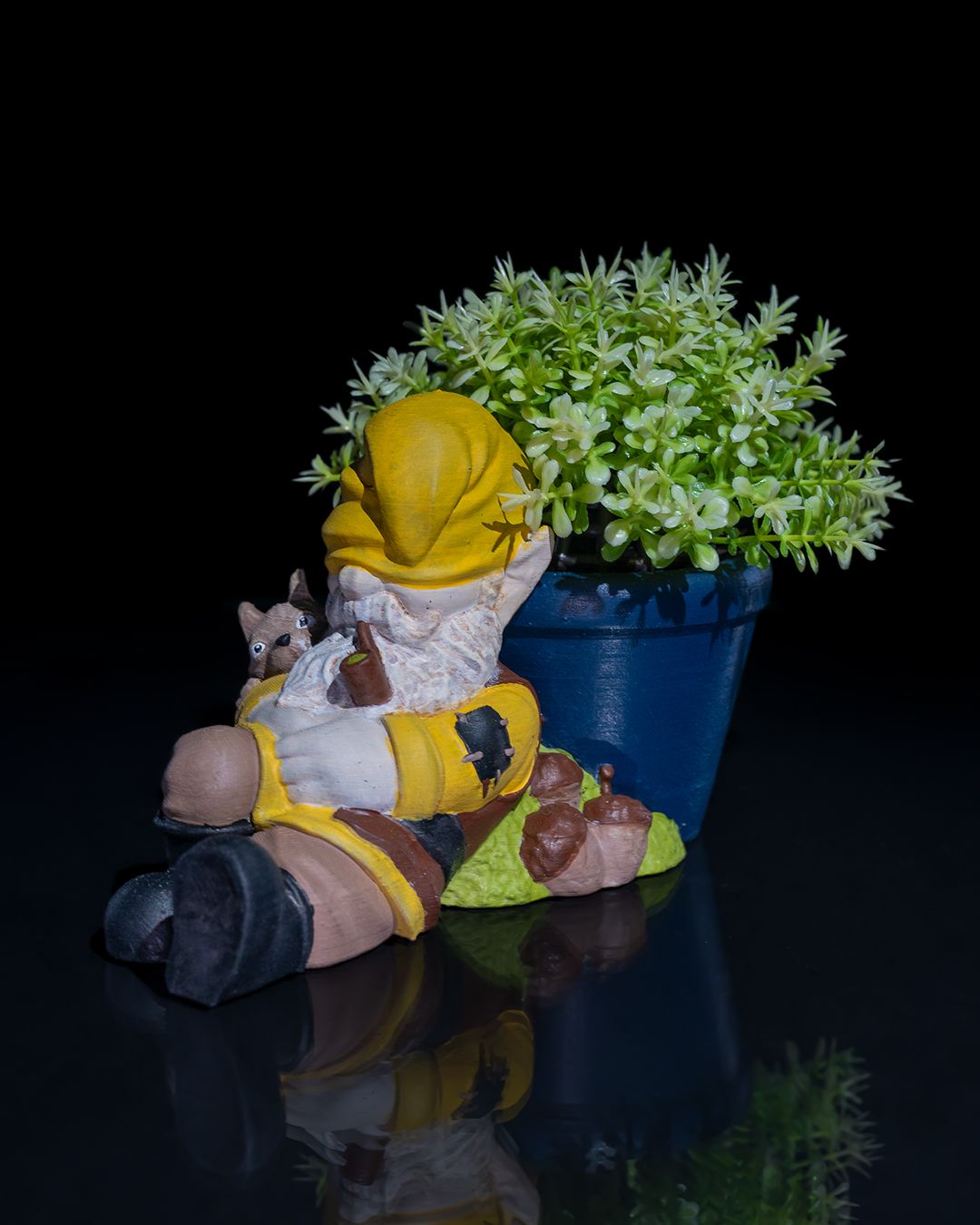 Zwerg Gartenzwerg – Schlafmütze Topf 13 cm