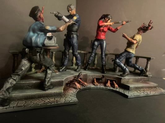 Resident Evil 2 Leon und Claire Figur Resident Evil Leon Objekt RE2 Claire Figur 25
