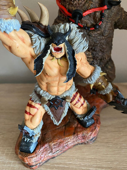 World Of Warcraft Rexxar und Misha Figur WOW Rexxar und Bär Misha Objekt 25CM Groß
