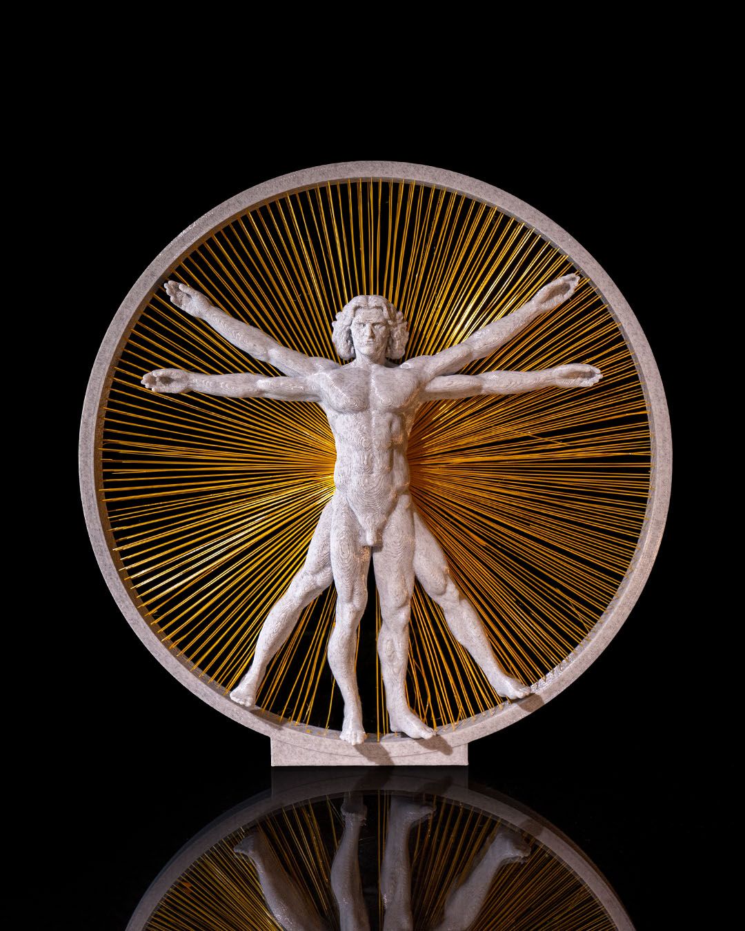 Leonardo Da Vinci Vitruvianischer Mann Dekorationsobjekt 21CM