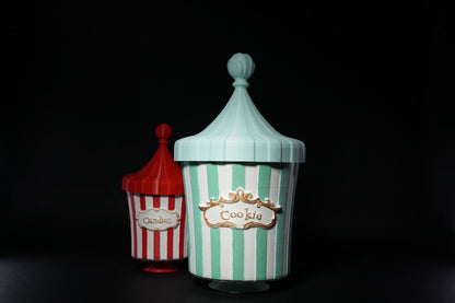 Zirkus Popcorn-Eimer mit Deckel Popcornbox Snack-Eimer
