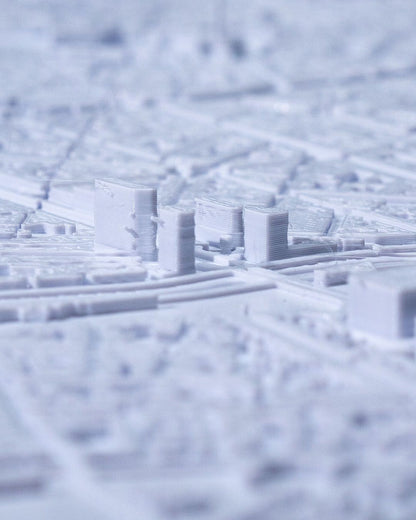 Toulouse 3D Skyline Dekorative Minimalistische Wandtafel Frankreich Toul
