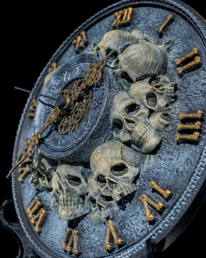 Fluch der Karibik Totenkopf Römische Ziffer Wanduhr Tischuhr 21CM Übergröße