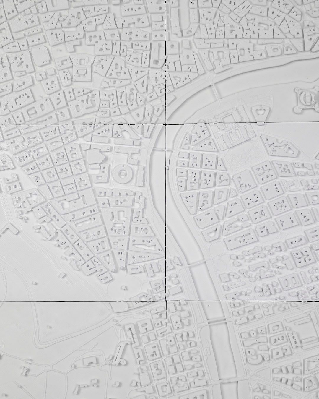 Rom Dreidimensionale Stadt-Skyline Dekorative Wandtafel Großformat 60 CM