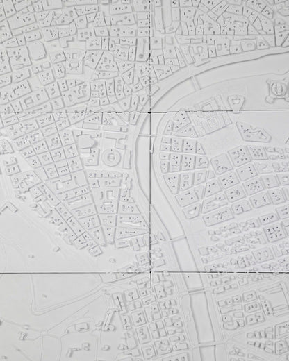 Rom Dreidimensionale Stadt-Skyline Dekorative Wandtafel Großformat 60 CM