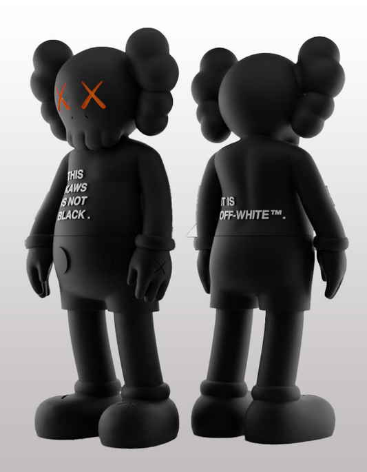 Black KAWS Companion Painted Figure Large Size 20CM