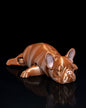 Bewegliche Französische Bulldogge Spielzeug Bemalte Figur 15 CM