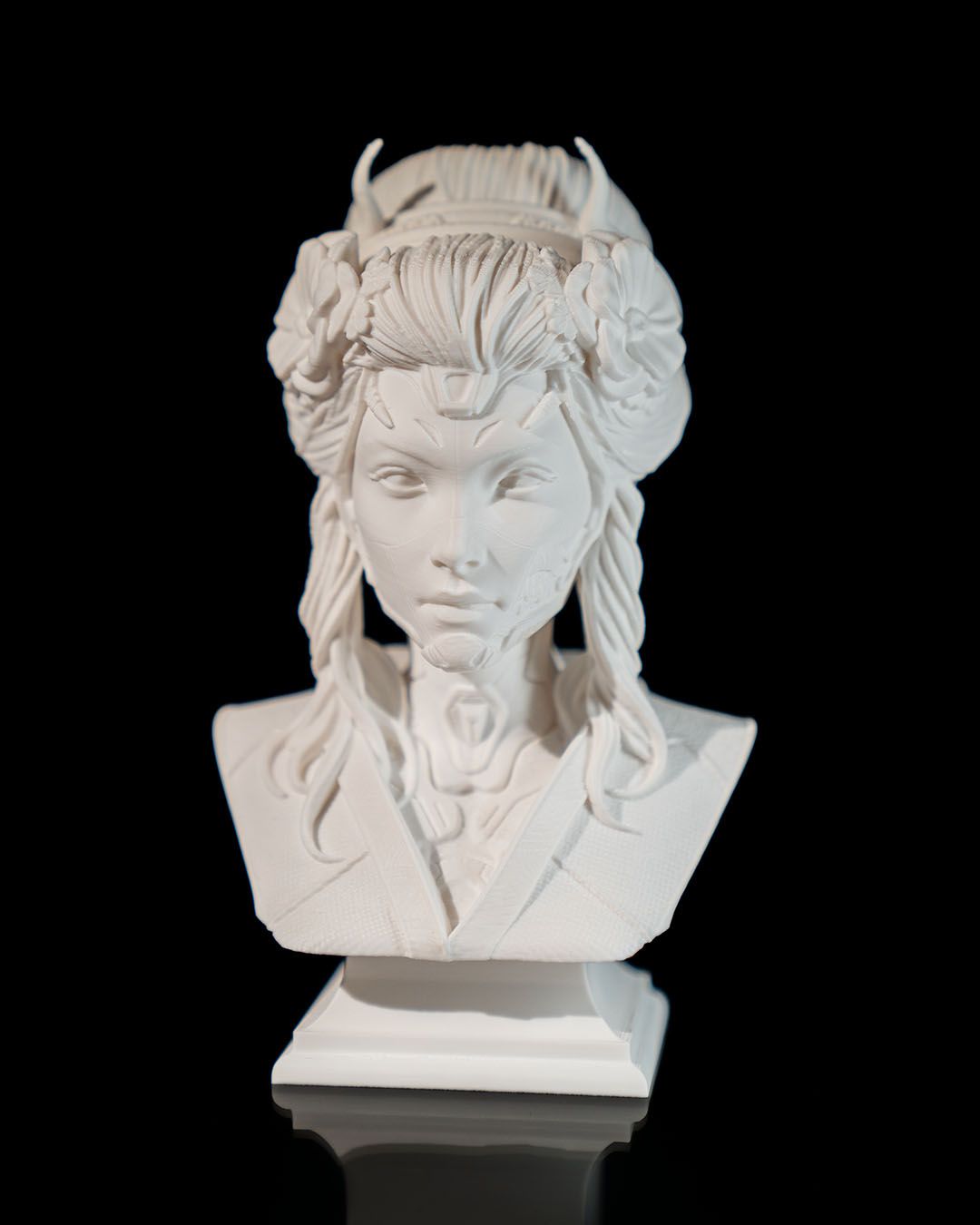 Japanische Geisha Büste Geisha Figur Groß 18CM