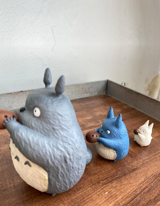 Komşum Totoro Ailesi Boyalı Figür 3 Parça