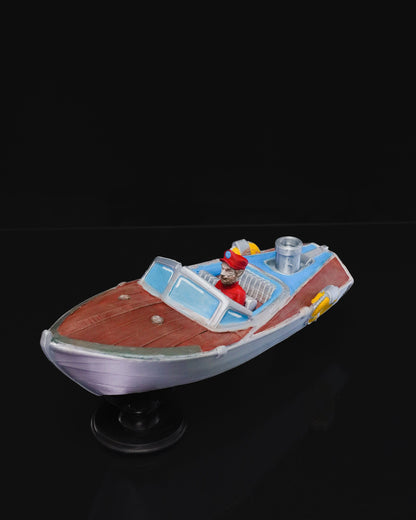 Geschenk für Kapitän, schwimmendes Boot, Spielzeug, 18 cm