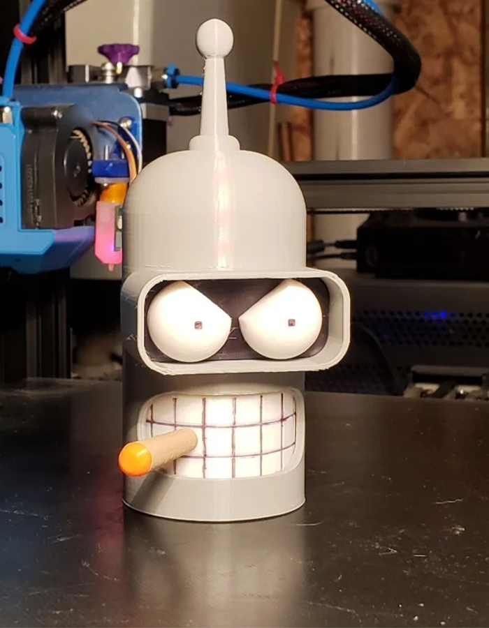 Futurama Bender Bemalte Figur Bender Objekt Groß 20CM