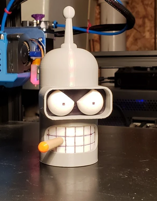 Futurama Bender Boyalı Figür Bender Obje Büyük Boy 20CM