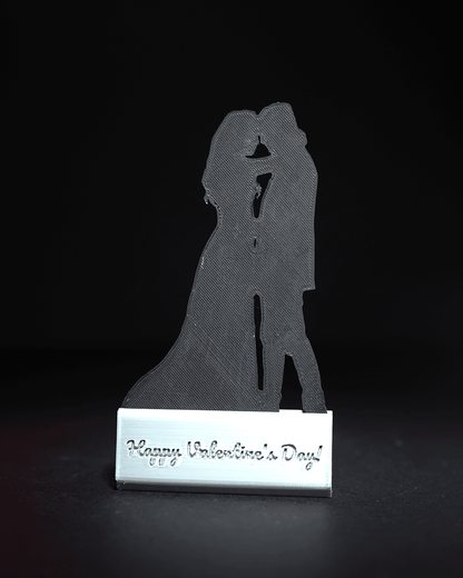 Personalisiertes romantisches Valentinstagsgeschenk Silhouetten-Tischdekorationsfigur