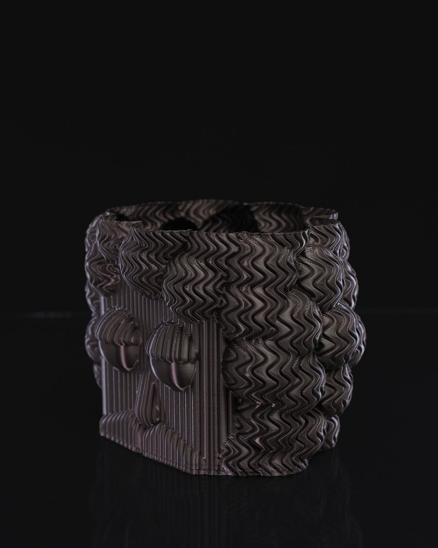 Frank Dekorative Skandinavische Schwarze Vase 13CM