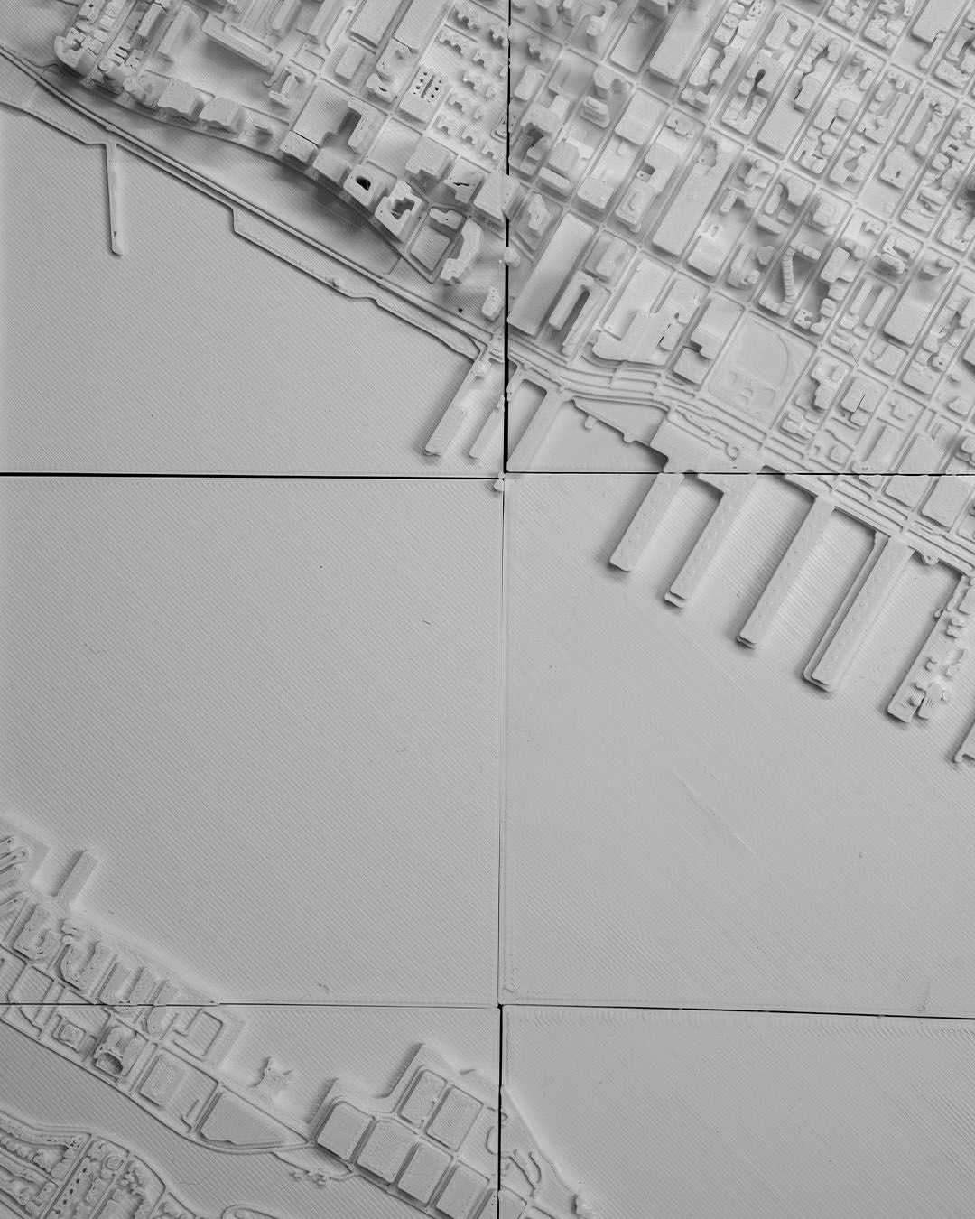 Manhattan 3D Stadt-Skyline Dekorative Minimalistische Wandtafel Manhattan