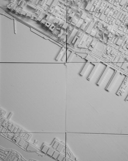 Manhattan 3D Stadt-Skyline Dekorative Minimalistische Wandtafel Manhattan