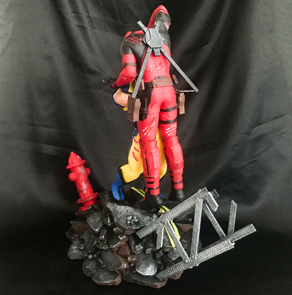 Wolverine Vs. Deadpool Objekt Wolverine Figur Deadpool Figur Marvel Figuren 25CM B