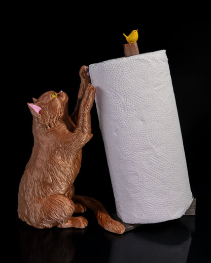 Küchenrollenhalter Katze & Vogel Thema Küchenrollenhalter