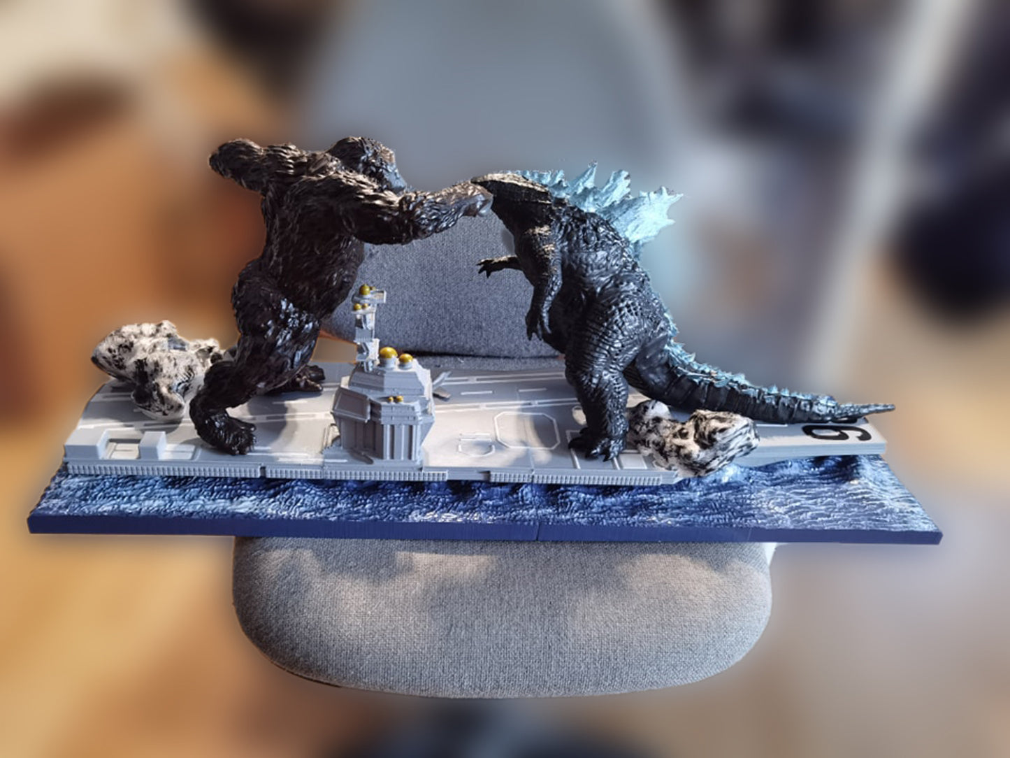 Godzilla vs. King Kong Figur Godzilla Desktop Dekoration großes Modell