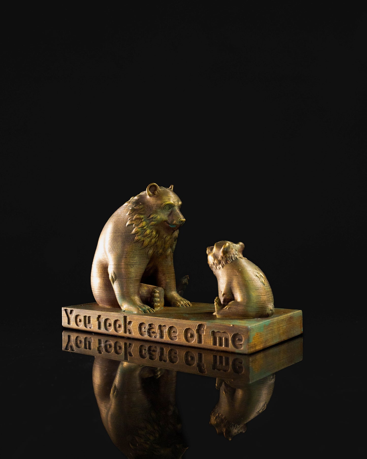 Bruder Bär Mama Bär und Papa Bär Baby Bär Duo Goldene dekorative Tischdekoration